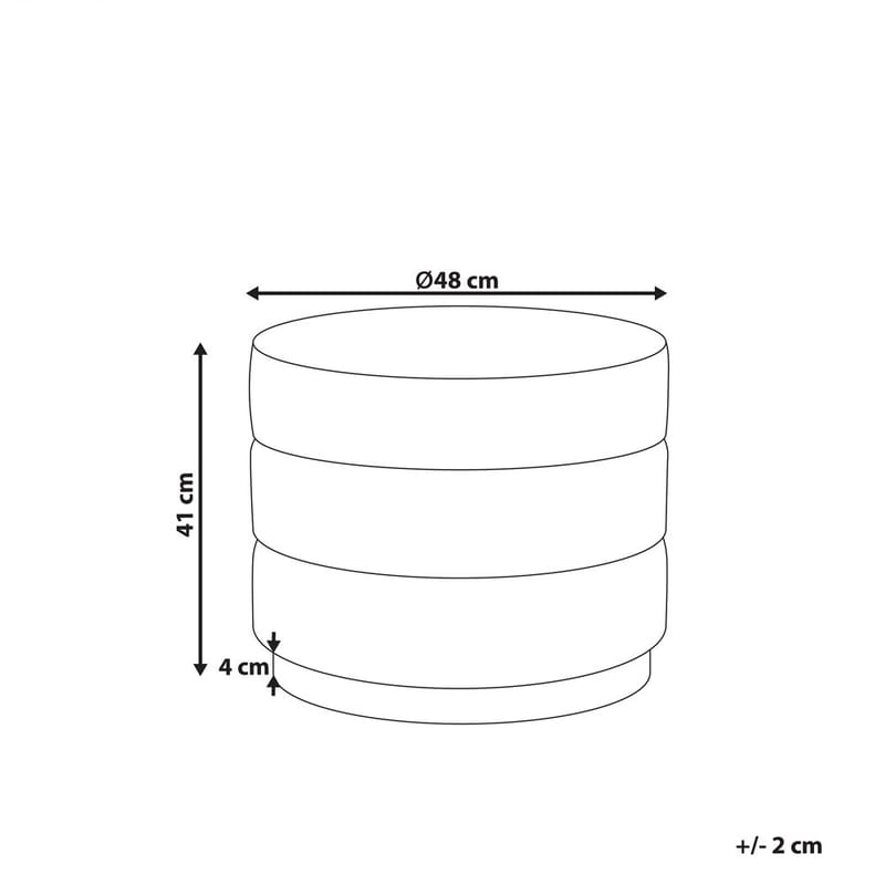 Puff Louin - Orange - Möbler - Vardagsrum - Stolar & sittmöbler - Sittpuff