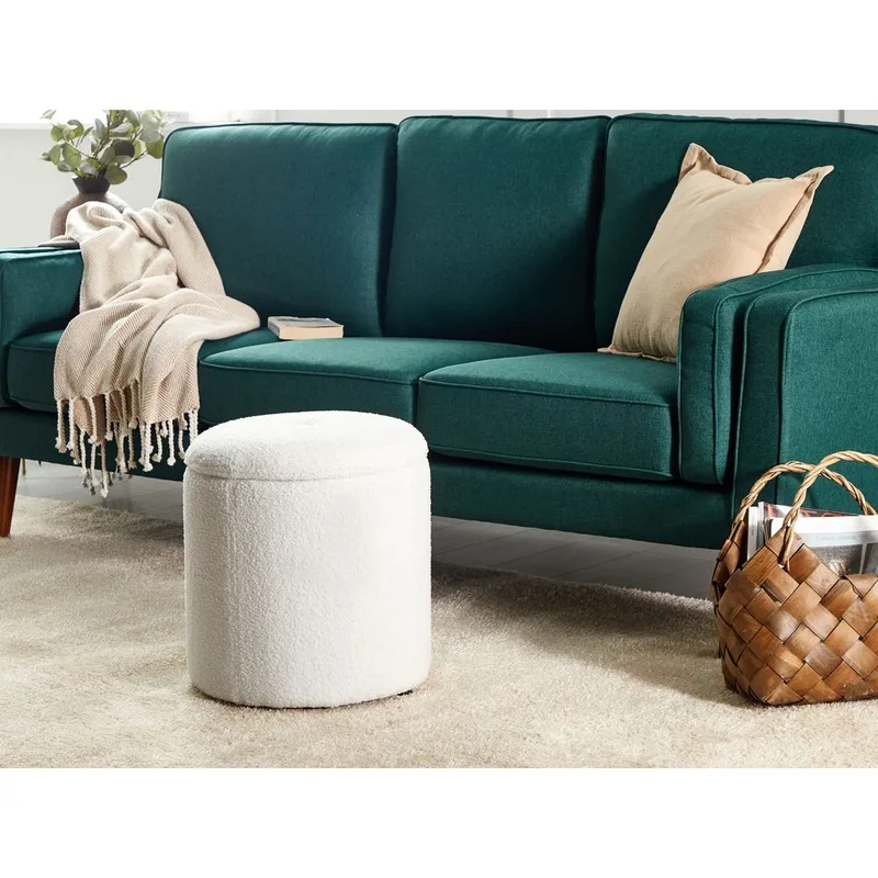 Puff Maryland - Vit - Möbler - Vardagsrum - Stolar & sittmöbler - Sittpuff