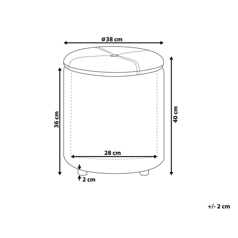 Puff Maryland - Vit - Möbler - Vardagsrum - Stolar & sittmöbler - Sittpuff