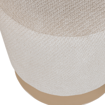 Puff med snurrfot Islen 39 cm Rund - Beige - Möbler - Vardagsrum - Stolar & sittmöbler - Sittpuff