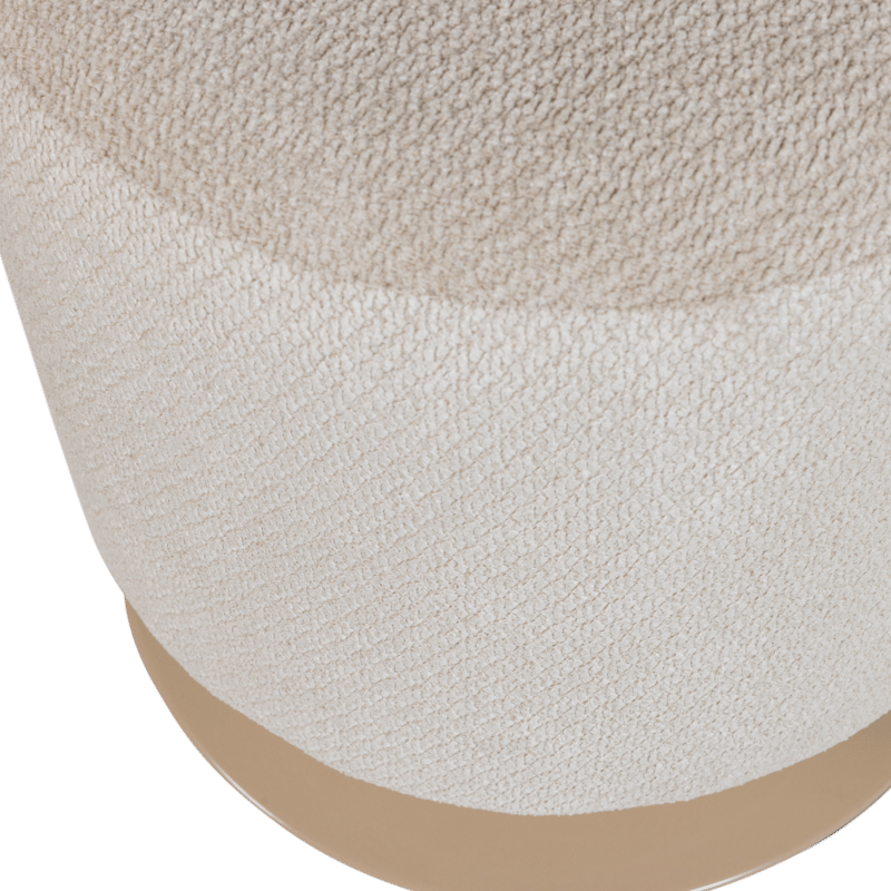 Puff med snurrfot Islen 39 cm Rund - Beige - Möbler - Vardagsrum - Stolar & sittmöbler - Sittpuff