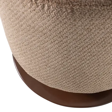 Puff med snurrfot Islen 39 cm Rund - Brun - Möbler - Vardagsrum - Stolar & sittmöbler - Sittpuff