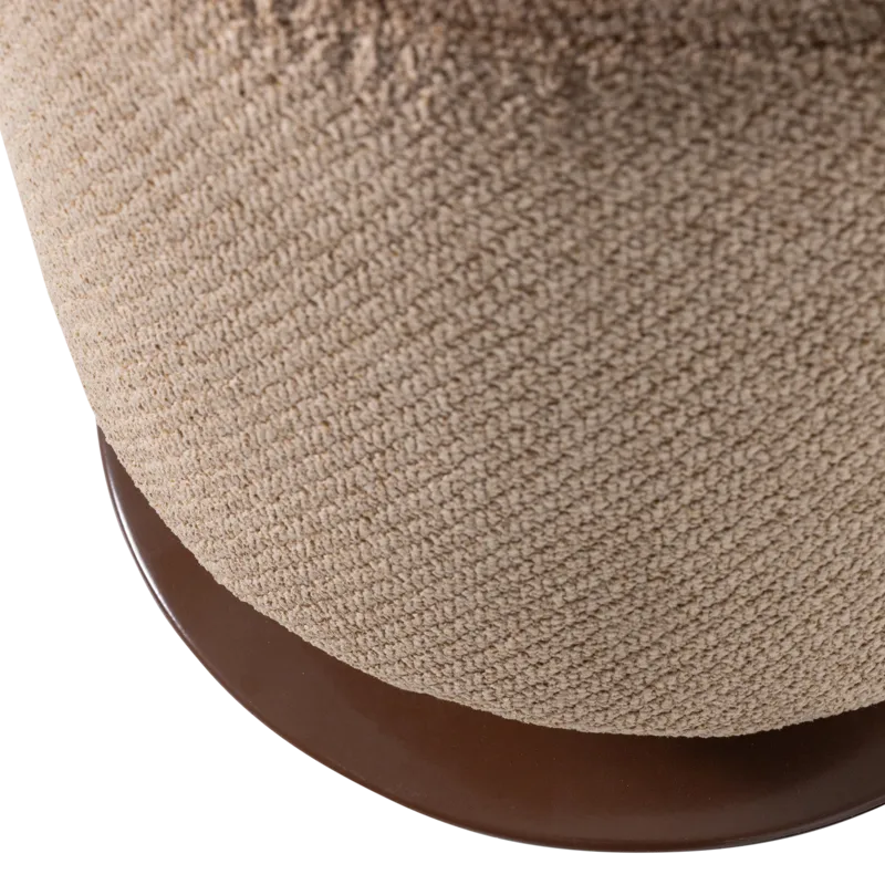Puff med snurrfot Islen 39 cm Rund - Brun - Möbler - Vardagsrum - Stolar & sittmöbler - Sittpuff