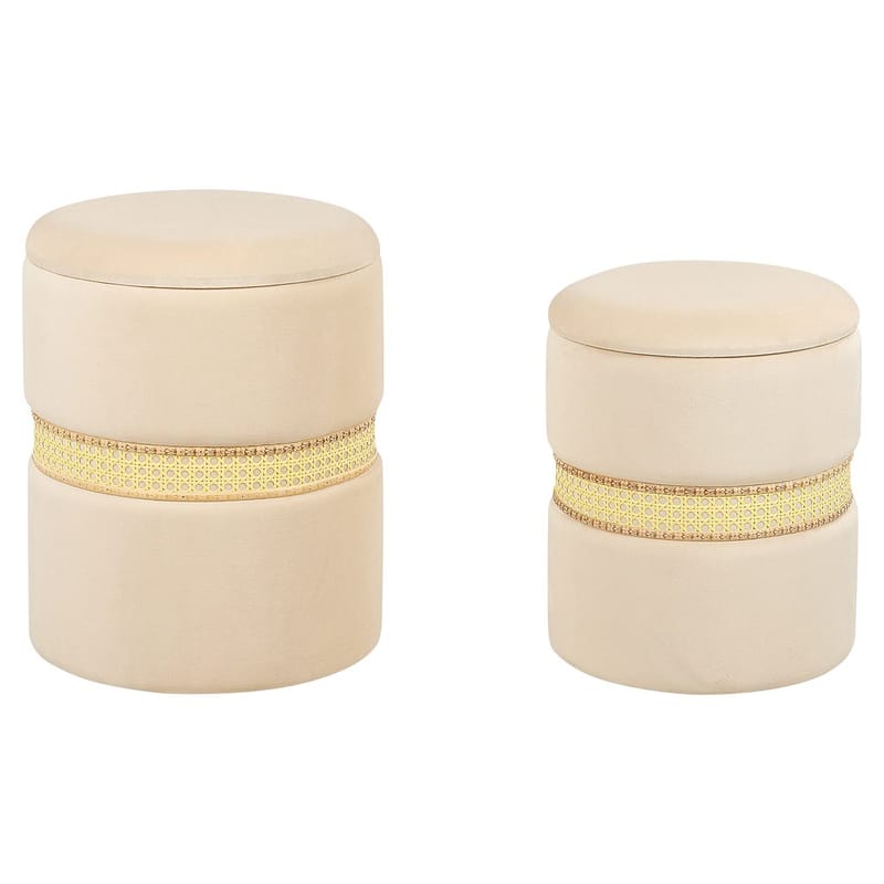 Puff Medford 2-pack, Beige