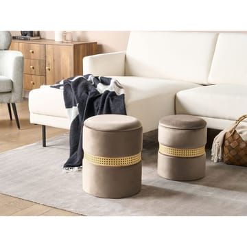 Puff Medford 2-pack - Grå - Möbler - Vardagsrum - Stolar & sittmöbler - Sittpuff