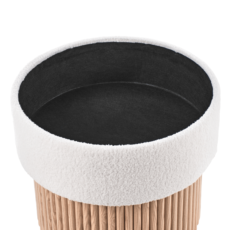 Puff Richey - Off-White - Möbler - Vardagsrum - Stolar & sittmöbler - Sittpuff