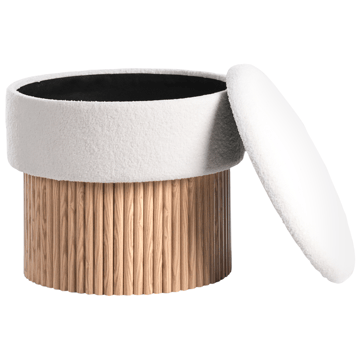 Puff Richey - Off-White - Möbler - Vardagsrum - Stolar & sittmöbler - Sittpuff