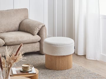 Puff Richey - Off-White - Möbler - Vardagsrum - Stolar & sittmöbler - Sittpuff