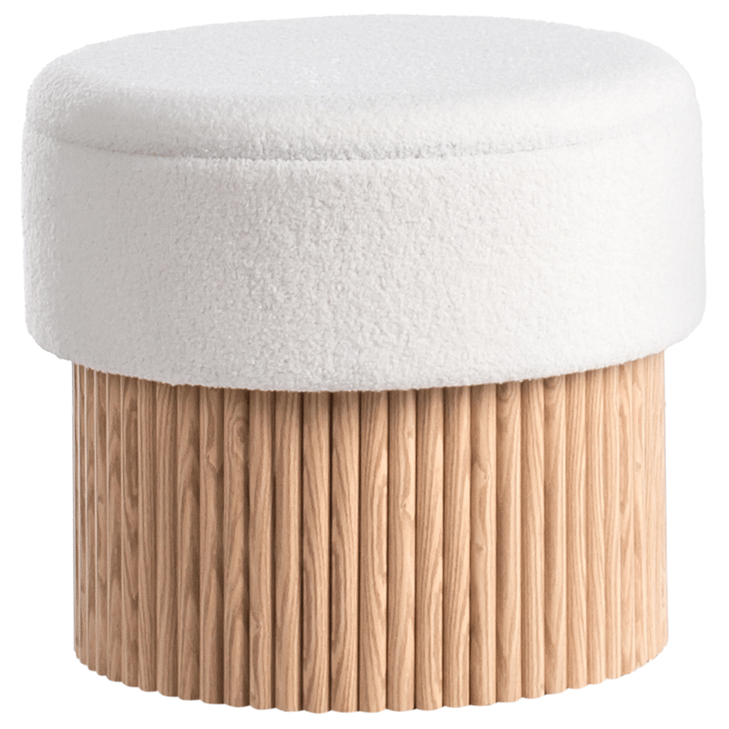 Puff Richey - Off-White - Möbler - Vardagsrum - Stolar & sittmöbler - Sittpuff