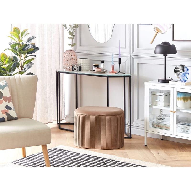 Puff Richland - Beige - Möbler - Vardagsrum - Stolar & sittmöbler - Sittpuff