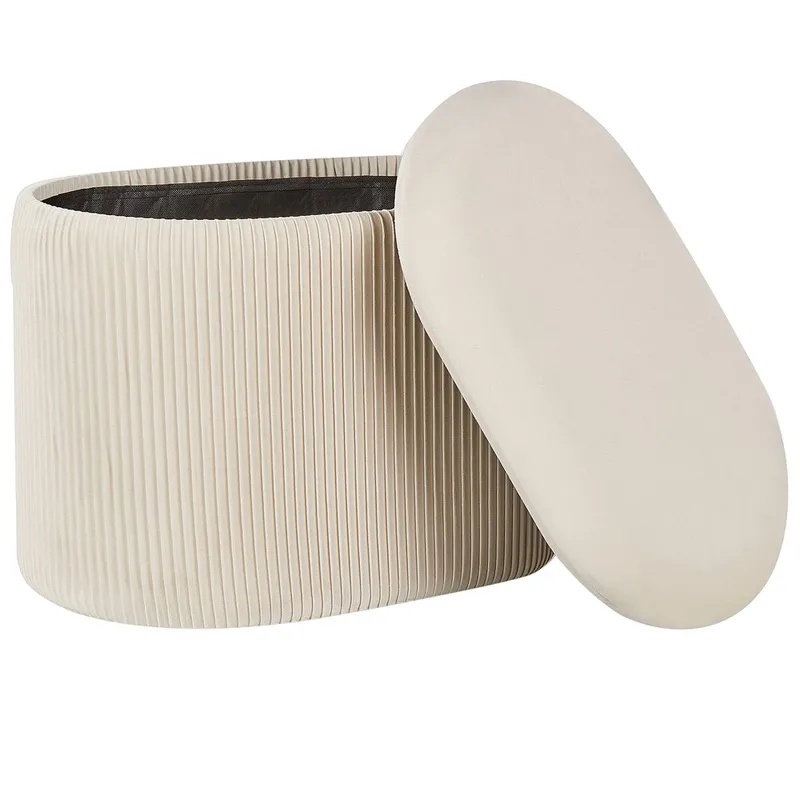 Puff Richland - Ljusbeige - Möbler - Vardagsrum - Stolar & sittmöbler - Sittpuff