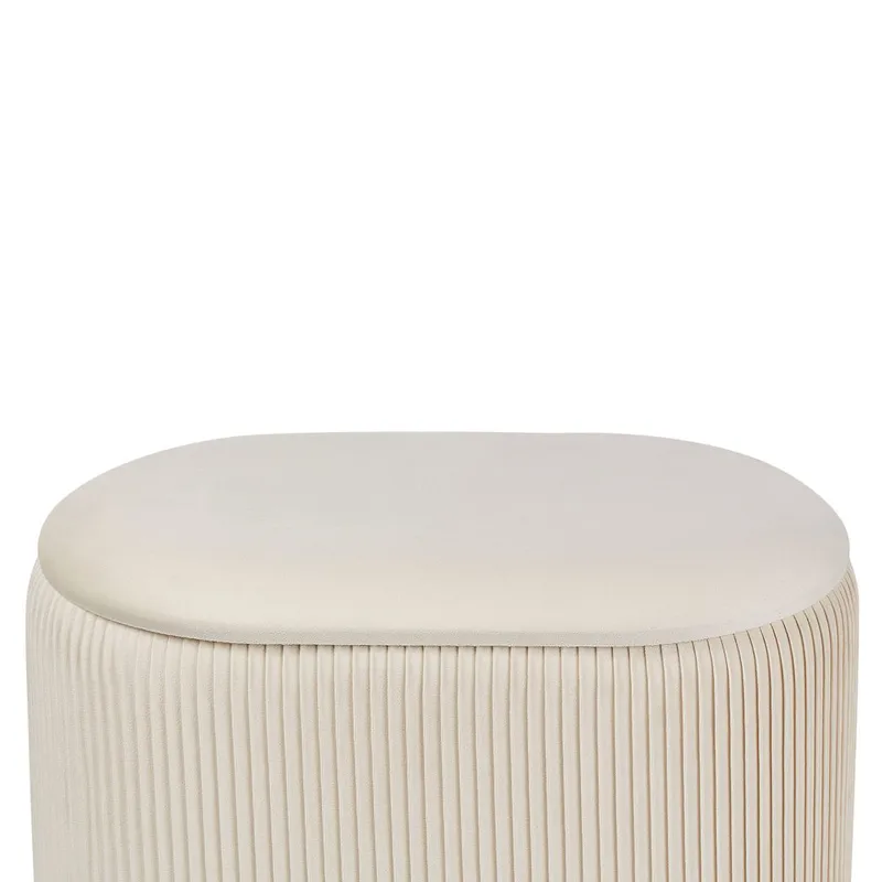 Puff Richland - Ljusbeige - Möbler - Vardagsrum - Stolar & sittmöbler - Sittpuff