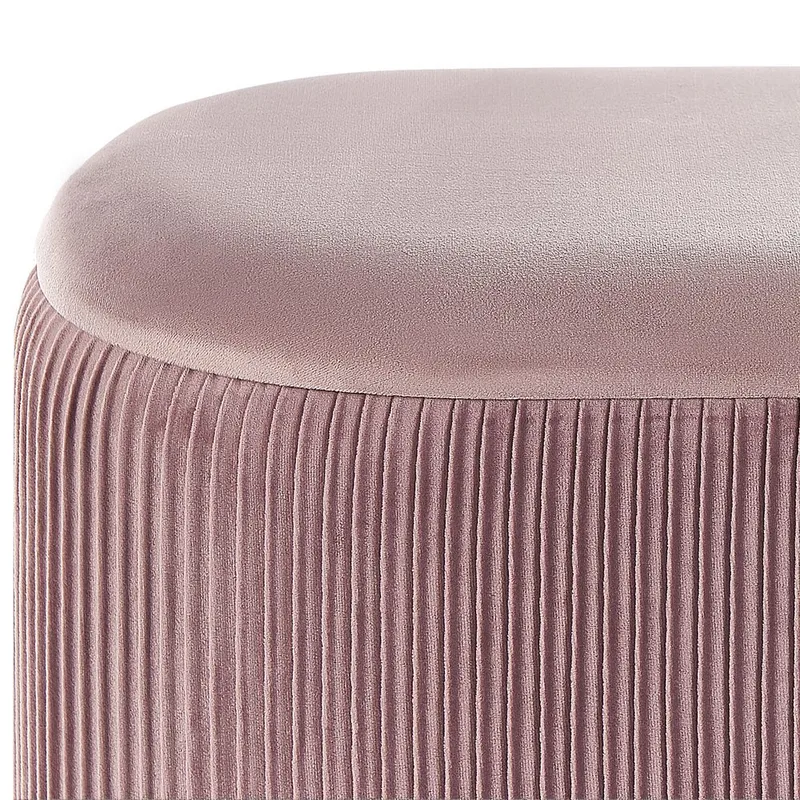 Puff Richland - Rosa - Möbler - Vardagsrum - Stolar & sittmöbler - Sittpuff