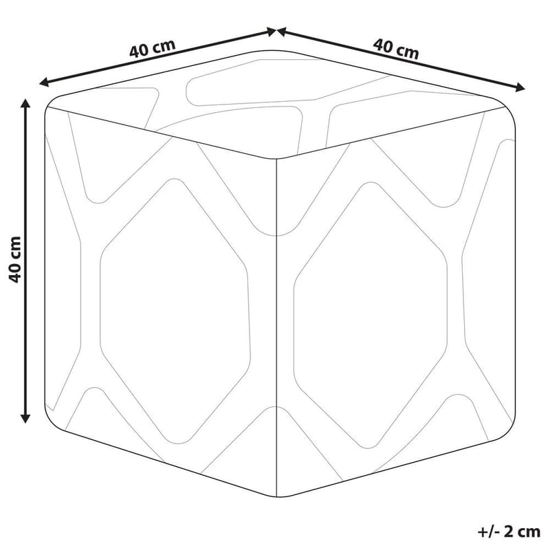 Puff Rojhan - Beige, blå - Möbler - Vardagsrum - Stolar & sittmöbler - Sittpuff