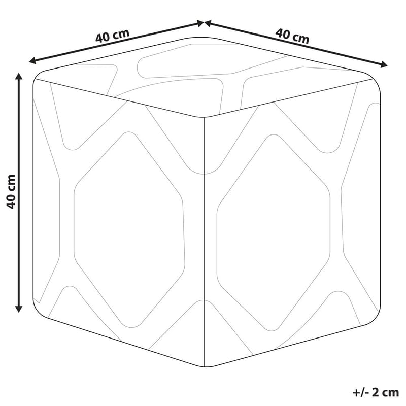 Puff Rojhan - Beige, Rosa - Möbler - Vardagsrum - Stolar & sittmöbler - Sittpuff