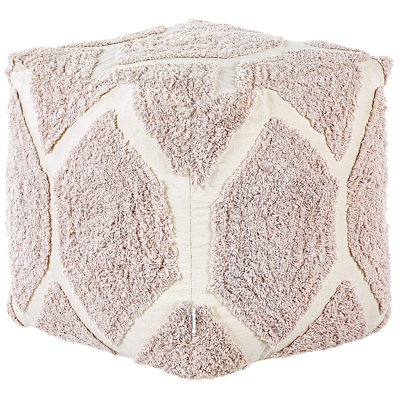 Puff Rojhan - Beige, Rosa - Möbler - Vardagsrum - Stolar & sittmöbler - Sittpuff