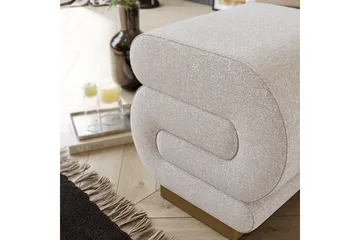 Puff Sanina Grädde - Cremevit - Möbler - Vardagsrum - Stolar & sittmöbler - Sittpuff