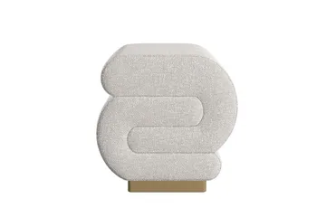 Puff Sanina Grädde - Cremevit - Möbler - Vardagsrum - Stolar & sittmöbler - Sittpuff