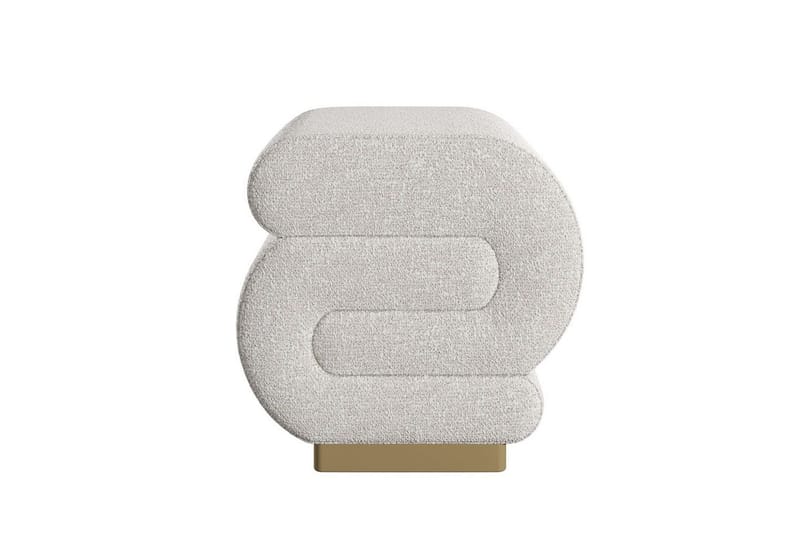 Puff Sanina Grädde - Cremevit - Möbler - Vardagsrum - Stolar & sittmöbler - Sittpuff