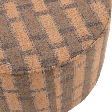 Puff Sarli 60 cm Rund - Brun/Rosa - Möbler - Vardagsrum - Stolar & sittmöbler - Sittpuff