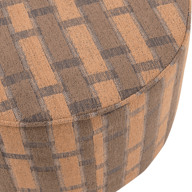 Puff Sarli 60 cm Rund - Brun/Rosa - Möbler - Vardagsrum - Stolar & sittmöbler - Sittpuff