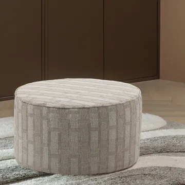 Puff Sarli 60 cm Rund - Natur/Beige - Möbler - Vardagsrum - Stolar & sittmöbler - Sittpuff