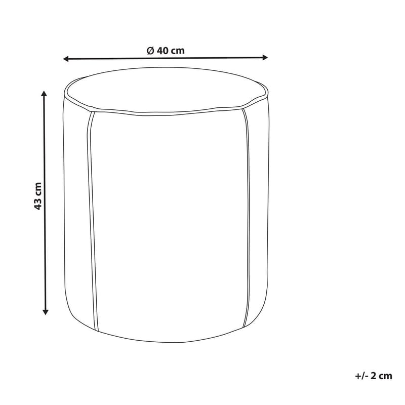 Puff Sedona - Beige - Möbler - Vardagsrum - Stolar & sittmöbler - Sittpuff