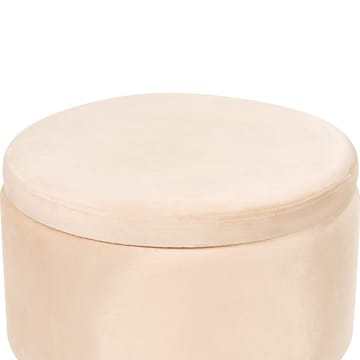 Puff Silas - Beige, guld - Möbler - Vardagsrum - Stolar & sittmöbler - Sittpuff
