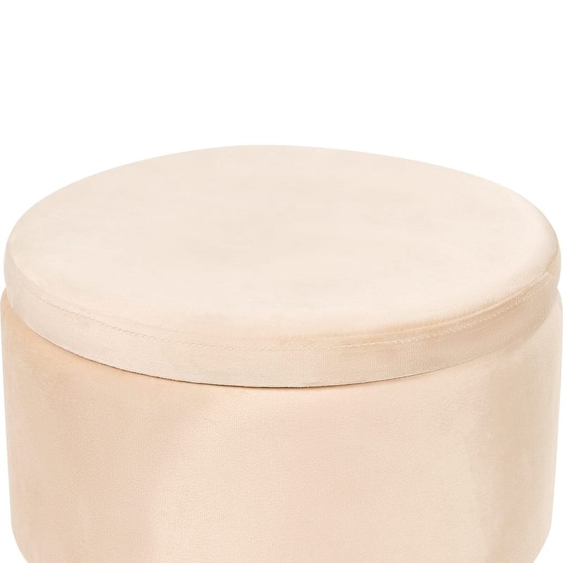 Puff Silas - Beige, guld - Möbler - Vardagsrum - Stolar & sittmöbler - Sittpuff