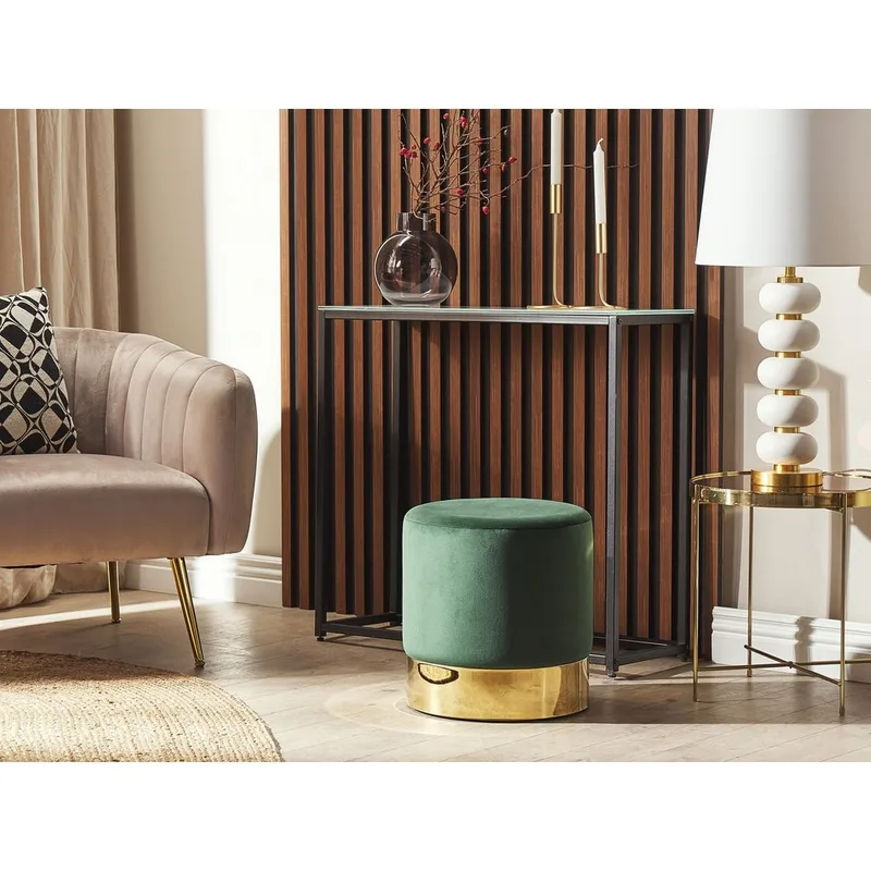 Puff Sophia - Grönt, guld - Möbler - Vardagsrum - Stolar & sittmöbler - Sittpuff