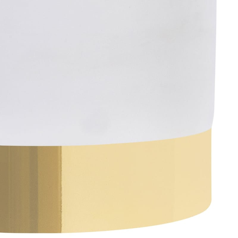 Puff Sophia - Vitt, guld - Möbler - Vardagsrum - Stolar & sittmöbler - Sittpuff