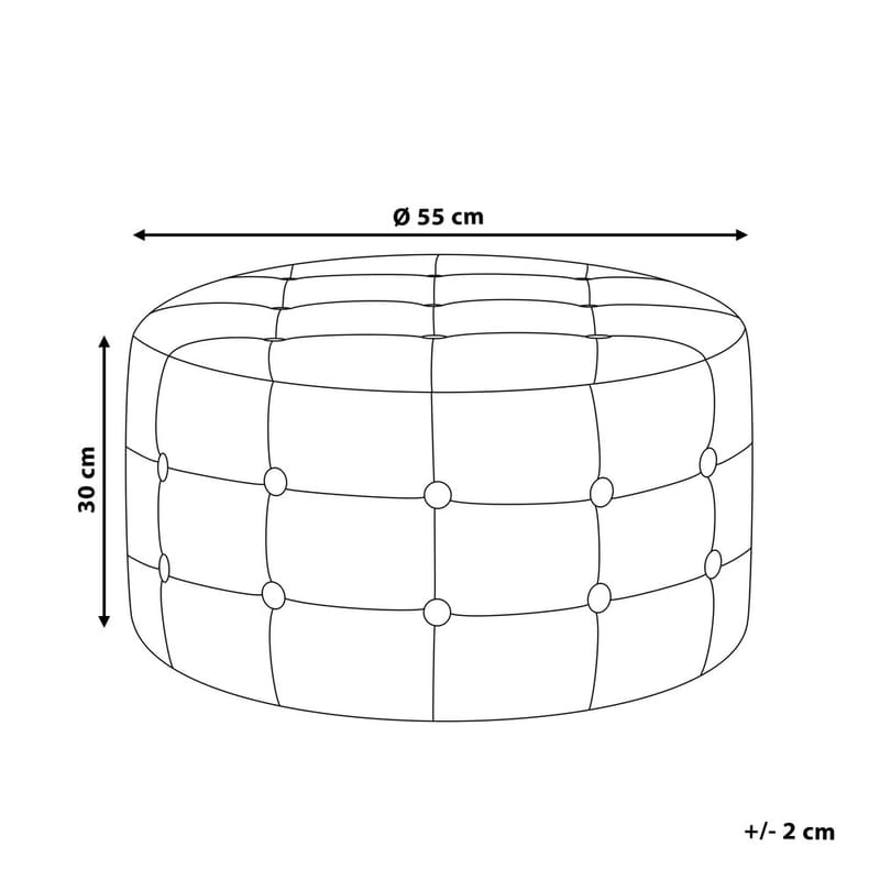 Puff Tampa - Vit - Möbler - Vardagsrum - Stolar & sittmöbler - Sittpuff