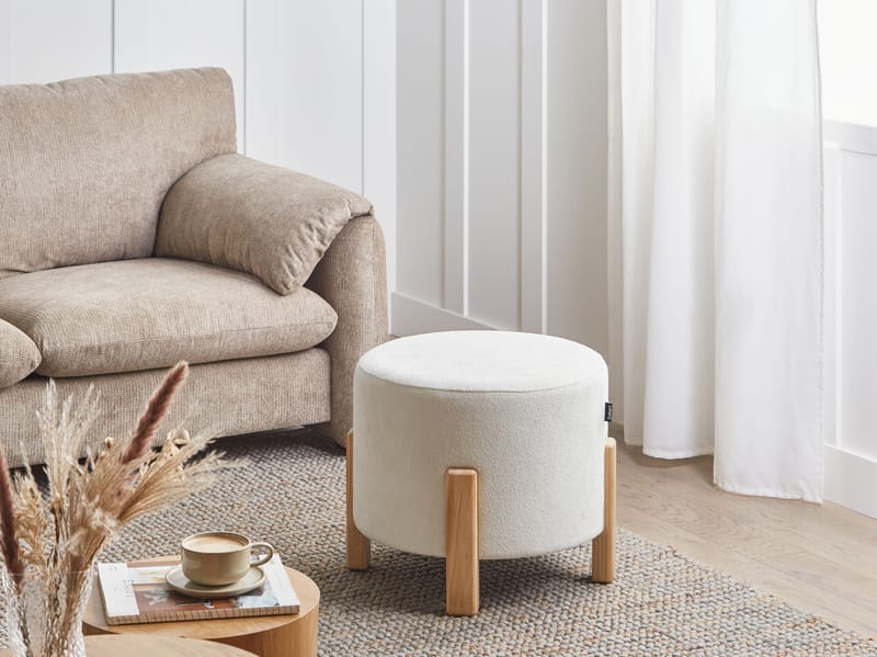 Puff Terry - Off-White - Möbler - Vardagsrum - Stolar & sittmöbler - Sittpuff