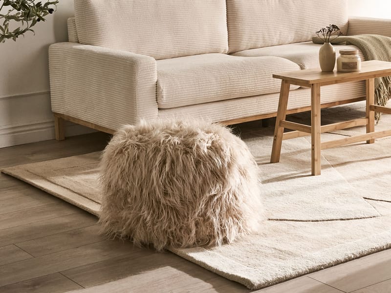 Puff Tukki 50x50 cm - Beige - Möbler - Vardagsrum - Stolar & sittmöbler - Sittpuff