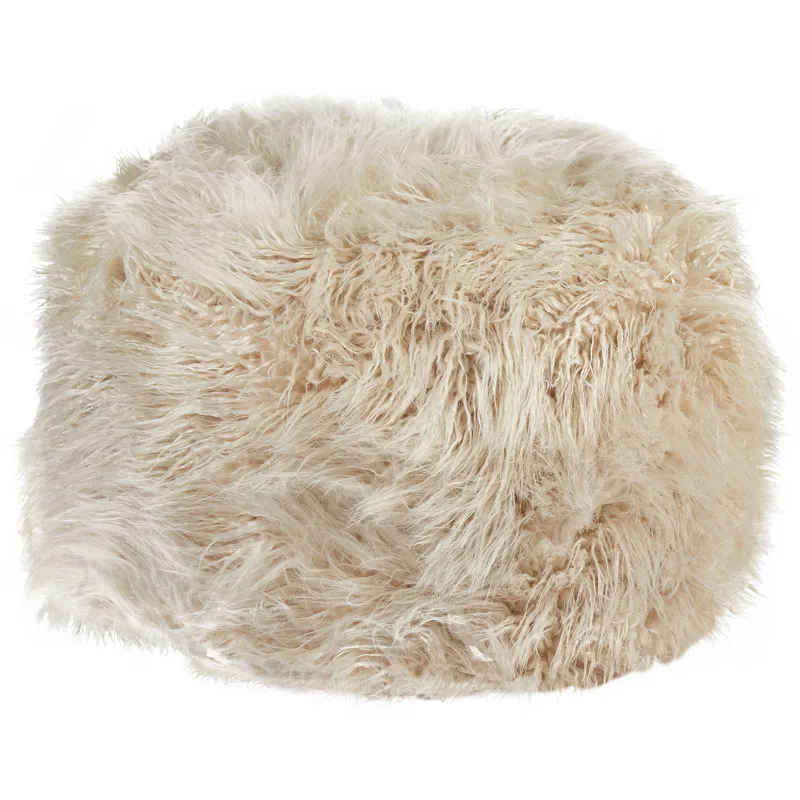 Puff Tukki 70x70 cm, Ljusbeige