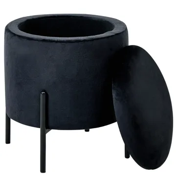 Puff Wenona - Svart - Möbler - Vardagsrum - Stolar & sittmöbler - Sittpuff