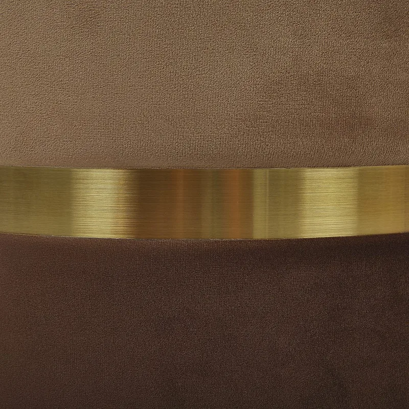 Puff Wichita 2-pack - Brun, Guld - Möbler - Vardagsrum - Stolar & sittmöbler - Sittpuff