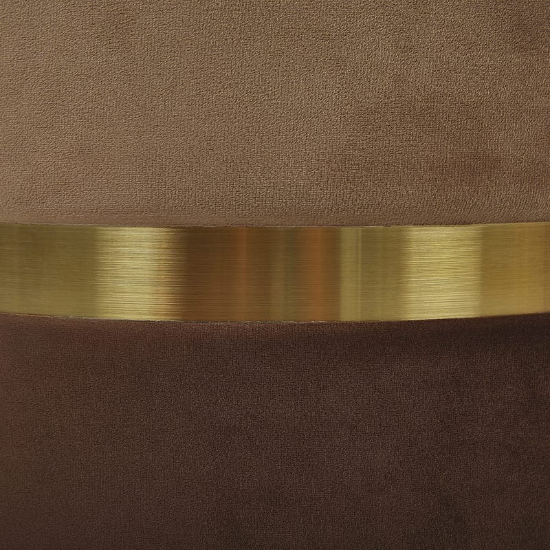 Puff Wichita 2-pack - Brun, Guld - Möbler - Vardagsrum - Stolar & sittmöbler - Sittpuff