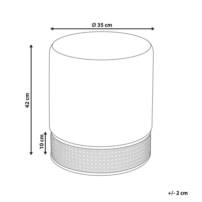 Puff Yankton - Beige - Möbler - Vardagsrum - Stolar & sittmöbler - Sittpuff