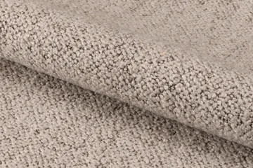 Reciclar Matstol i Bouclé med armstöd i ek trä - Mörkbrun/Greige - Möbler - Vardagsrum - Stolar & sittmöbler - Karmstolar