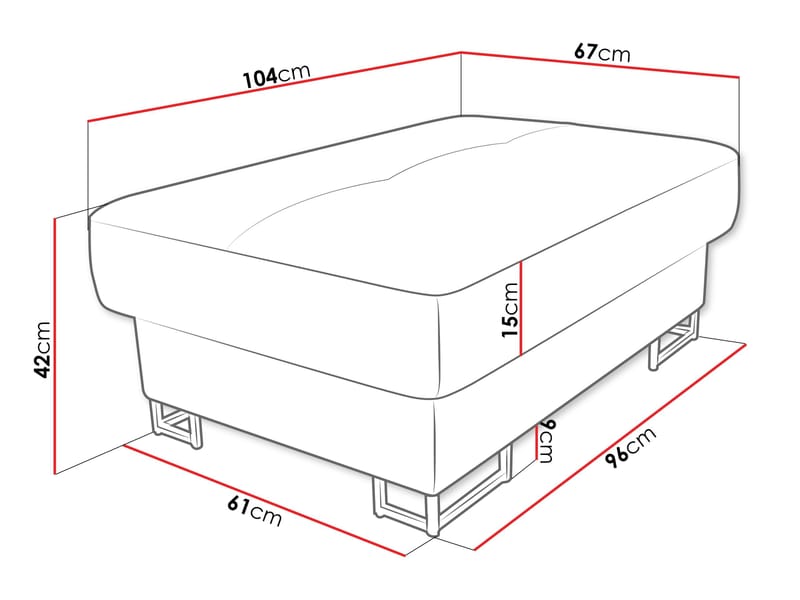 Reginia Fotpall - brun - Möbler - Vardagsrum - Stolar & sittmöbler - Sittpuff
