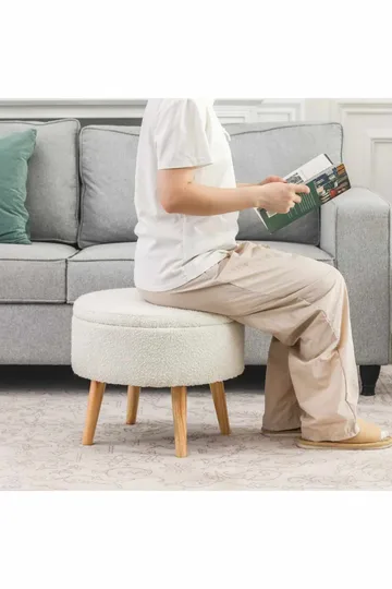 Retzow Sittpuff med förvaring 45 cm - Möbler - Vardagsrum - Stolar & sittmöbler - Sittpuff