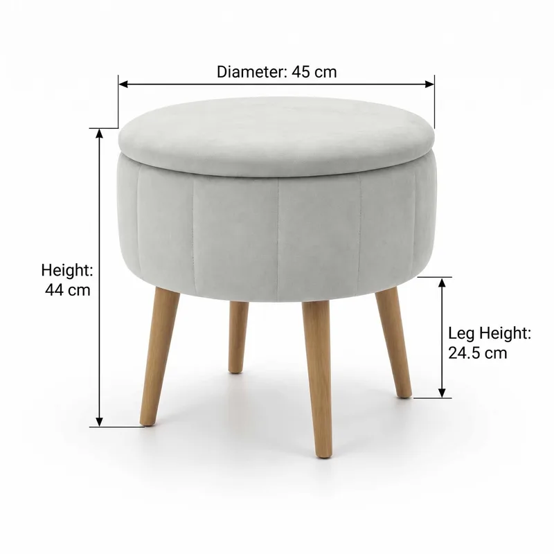 Retzow Sittpuff med förvaring 45 cm - Möbler - Vardagsrum - Stolar & sittmöbler - Sittpuff