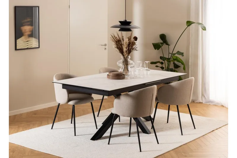 Sarad Karmstol - Beige - Möbler - Vardagsrum - Stolar & sittmöbler - Karmstolar