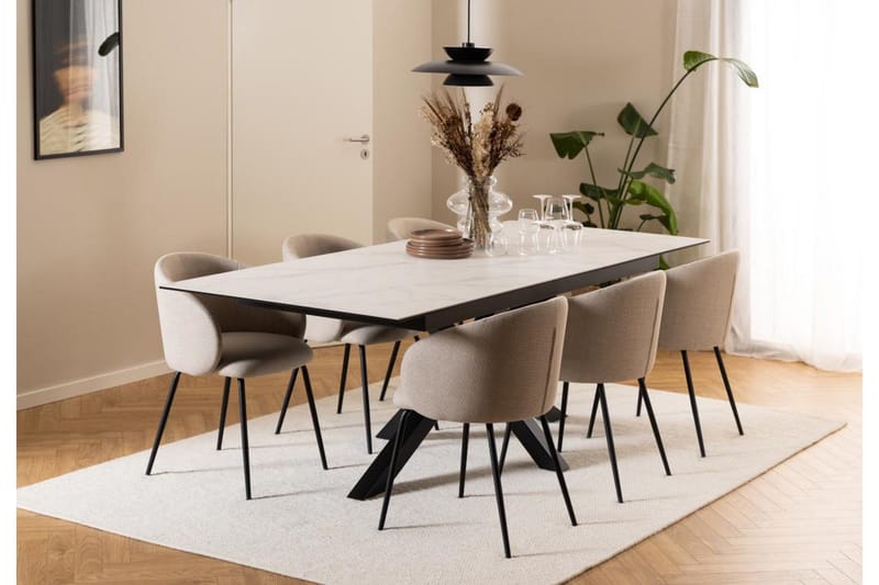 Sarad Karmstol - Beige - Möbler - Vardagsrum - Stolar & sittmöbler - Karmstolar