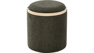 Serano Puff med trähandtag 40 cm Rund - Grön - Möbler - Vardagsrum - Stolar & sittmöbler - Sittpuff