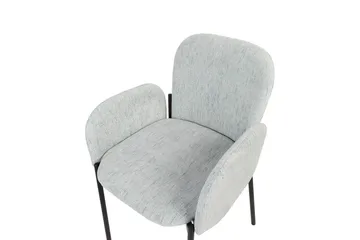 Set med 2 matstolar Albee - Mintgrön, Svart - Möbler - Vardagsrum - Stolar & sittmöbler - Karmstolar