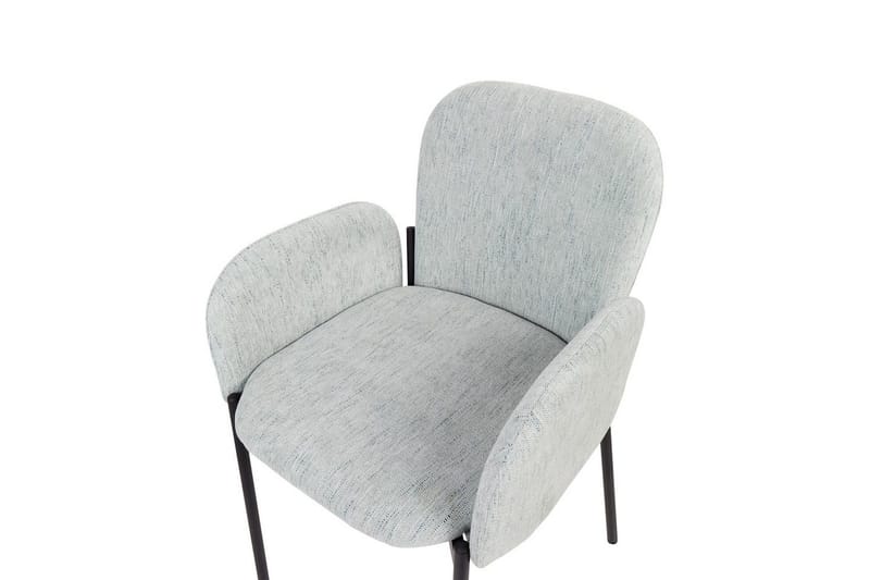 Set med 2 matstolar Albee - Mintgrön, Svart - Möbler - Vardagsrum - Stolar & sittmöbler - Karmstolar