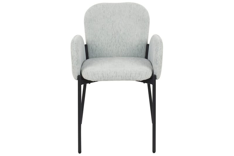 Set med 2 matstolar Albee - Mintgrön, Svart - Möbler - Vardagsrum - Stolar & sittmöbler - Karmstolar