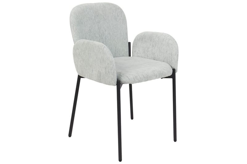 Set med 2 matstolar Albee - Mintgrön, Svart - Möbler - Vardagsrum - Stolar & sittmöbler - Karmstolar